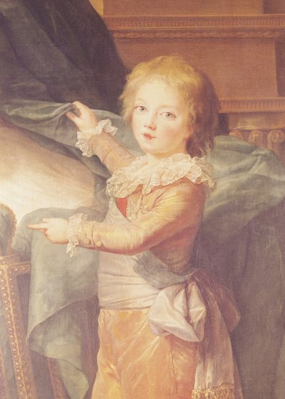 Maria Antonietta e i suoi figli, dettaglio di Louis-Joseph-Xavier (dettaglio) da Elisabeth Louise Vigee Lebrun
